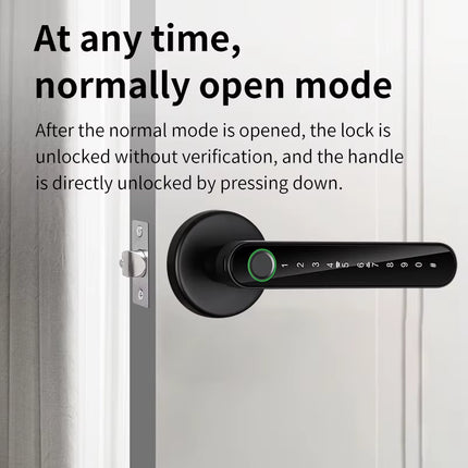 KERUI Smart Fingerprint Door Lock – Tuya App, Password & Key Access