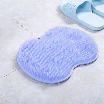 Exfoliating Shower Bath Mat – Non-Slip Silicone Massage & Foot Scrubber