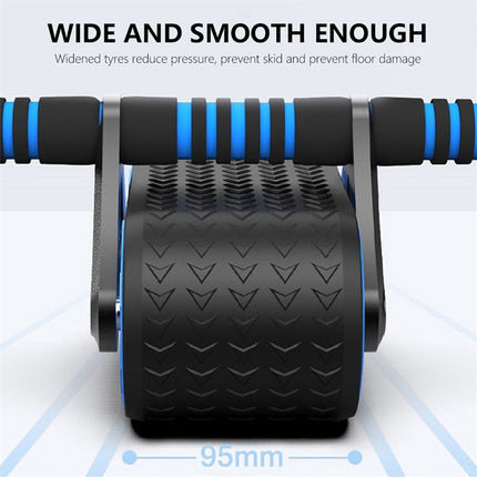 Double Wheel Ab Roller – Automatic Rebound Waist & Core Trainer