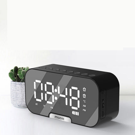 Portable Bluetooth Speaker Alarm Clock – Wireless 5W with Radio & Card Slot