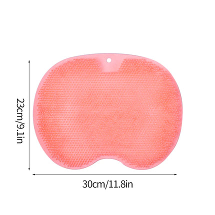 Exfoliating Shower Bath Mat – Non-Slip Silicone Massage & Foot Scrubber