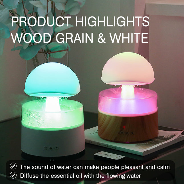 Rain Cloud Humidifier – Ultrasonic Aroma Diffuser & Night Light