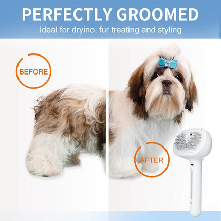 Pet Spray Hair Removal Comb – Cat & Dog Grooming Brush