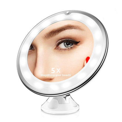 360° Swivel LED Makeup Mirror – 10X Magnifying Lighted Vanity Mirror