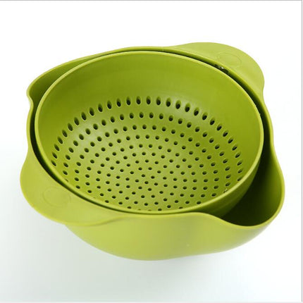 Plastic Rice Washing Bowl – Multifunction Kitchen Sieve & Basket