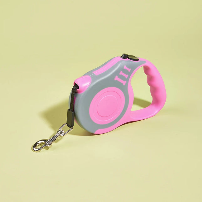Retractable Dog Leash – Durable Nylon 3M/5M for All Pets