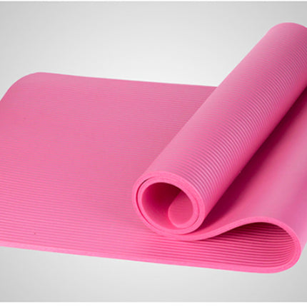 Eco-Friendly NBR Yoga Mat – Non-Slip Fitness & Exercise Mat (1cm / 1.5cm Thick)