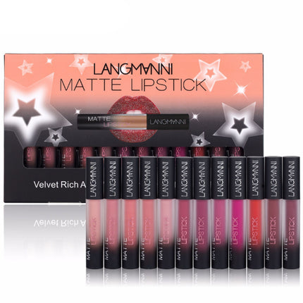 Matte Lipstick Waterproof Long-Lasting Velvet Lipstick Set