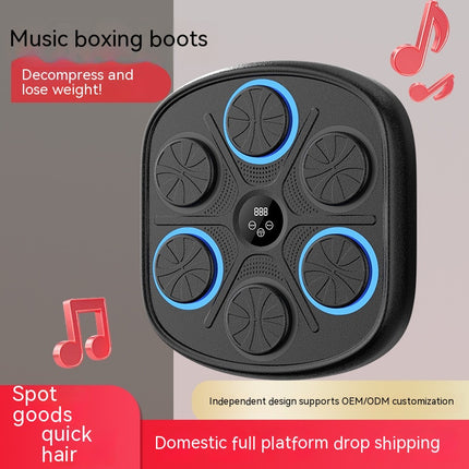 Music Boxing Wall Target – Interactive Fitness & Training Pad