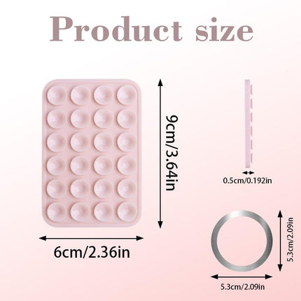 Silicone Magnetic Suction Cup Phone Mount, Phone Accessories Hands-Free Strong Grip Holder for Selfies and Videos Silicon Phone 
