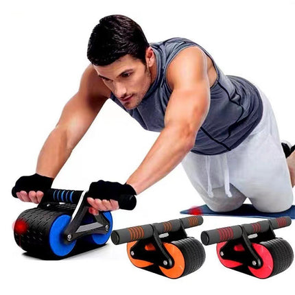 Double Wheel Ab Roller – Automatic Rebound Waist & Core Trainer