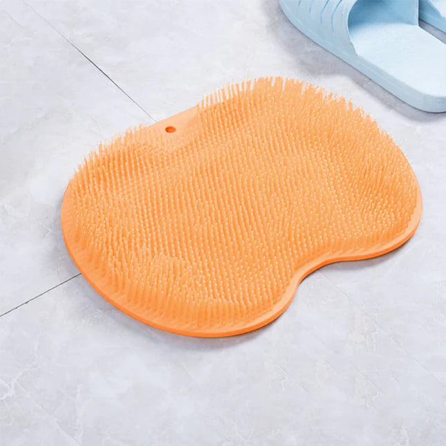 Exfoliating Shower Bath Mat – Non-Slip Silicone Massage & Foot Scrubber