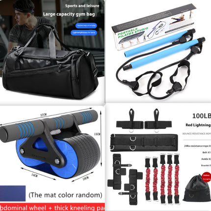 Double Wheel Ab Roller – Automatic Rebound Waist & Core Trainer