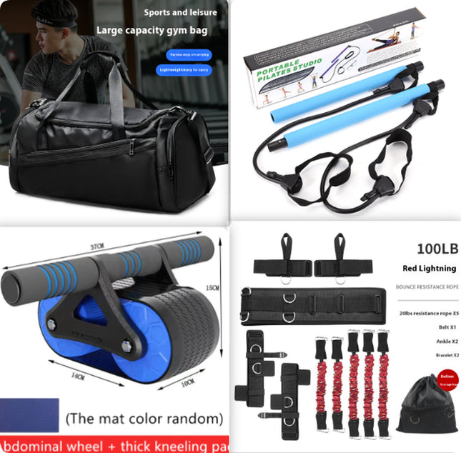 Double Wheel Ab Roller – Automatic Rebound Waist & Core Trainer