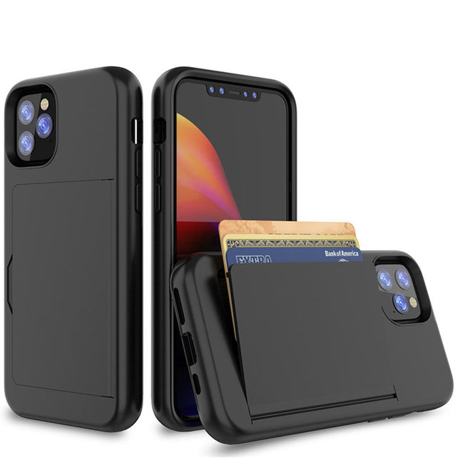 Candy Color Phone Case with Card Holder – Slim Protective Cover