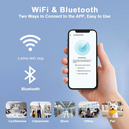 Magnetic Mini WiFi Camera – 2K HD, Night Vision & Smart App Control