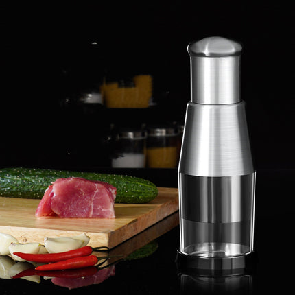 Garlic & Vegetable Chopper – Manual Stainless Steel Crusher