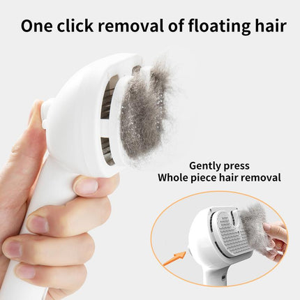 Pet Spray Hair Removal Comb – Cat & Dog Grooming Brush