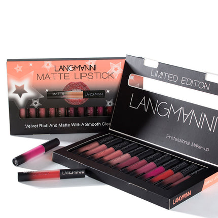 Matte Lipstick Waterproof Long-Lasting Velvet Lipstick Set