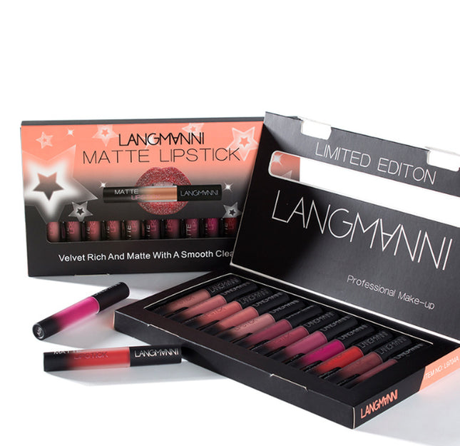 Matte Lipstick Waterproof Long-Lasting Velvet Lipstick Set