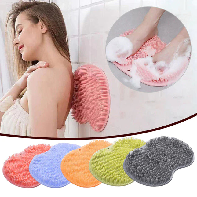Exfoliating Shower Bath Mat – Non-Slip Silicone Massage & Foot Scrubber