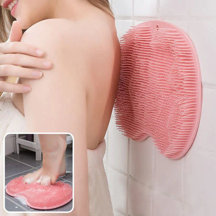 Exfoliating Shower Bath Mat – Non-Slip Silicone Massage & Foot Scrubber
