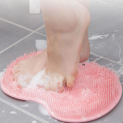 Exfoliating Shower Bath Mat – Non-Slip Silicone Massage & Foot Scrubber