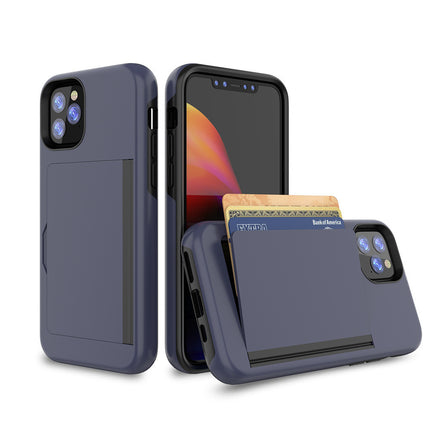 Candy Color Phone Case with Card Holder – Slim Protective Cover