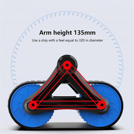 Double Wheel Ab Roller – Automatic Rebound Waist & Core Trainer