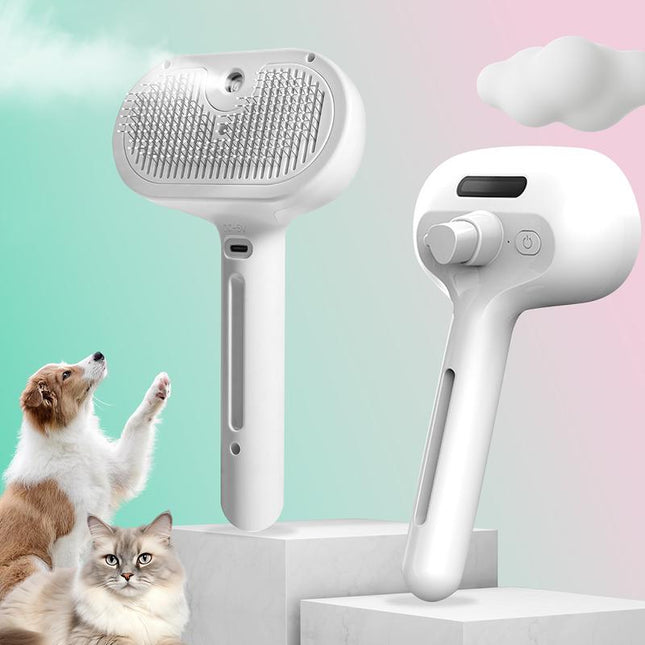 Pet Spray Hair Removal Comb – Cat & Dog Grooming Brush