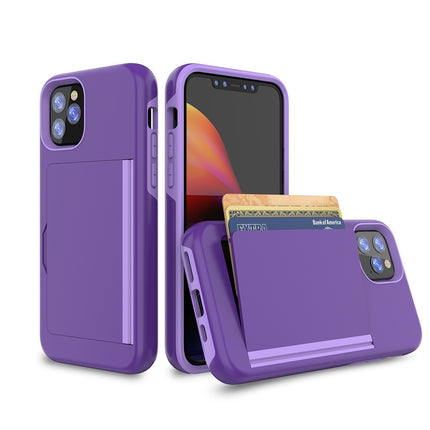 Candy Color Phone Case with Card Holder – Slim Protective Cover