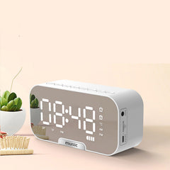 Portable Bluetooth Speaker Alarm Clock – Wireless 5W with Radio & Card Slot