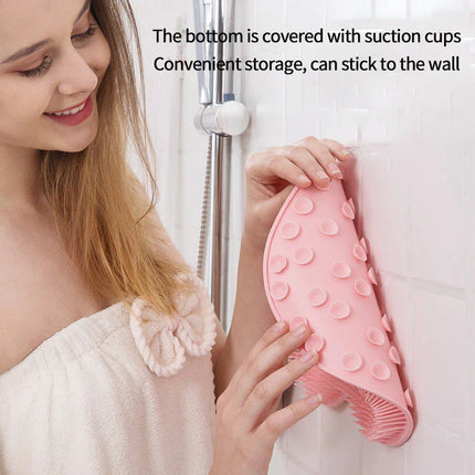 Exfoliating Shower Bath Mat – Non-Slip Silicone Massage & Foot Scrubber