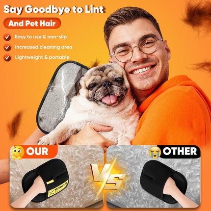 2025 Pet Hair Remover Gloves – Reusable Electrostatic Mitt for Cats & Dogs