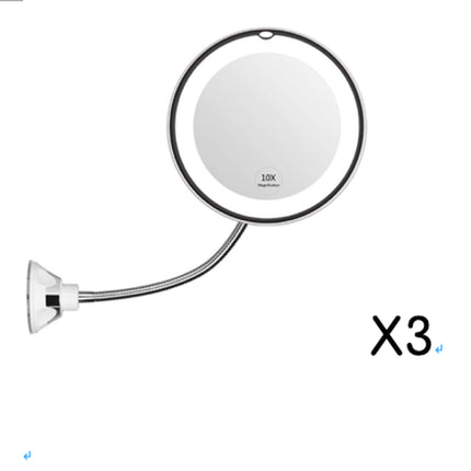 360° Swivel LED Makeup Mirror – 10X Magnifying Lighted Vanity Mirror