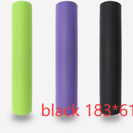 Eco-Friendly NBR Yoga Mat – Non-Slip Fitness & Exercise Mat (1cm / 1.5cm Thick)