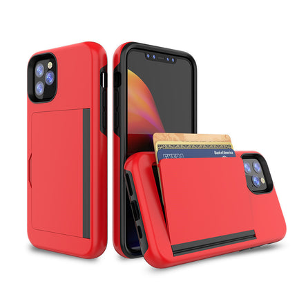 Candy Color Phone Case with Card Holder – Slim Protective Cover