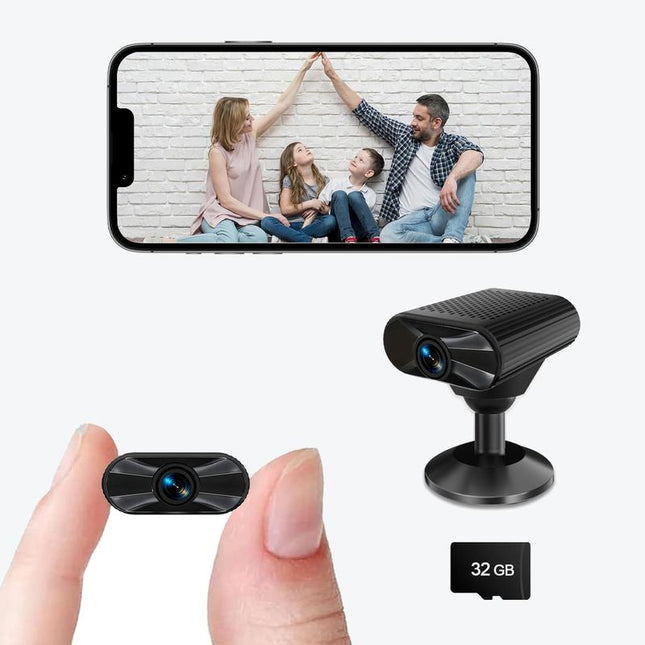 Magnetic Mini WiFi Camera – 2K HD, Night Vision & Smart App Control