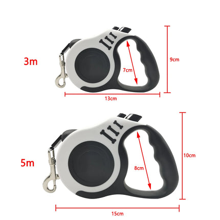 Retractable Dog Leash – Durable Nylon 3M/5M for All Pets