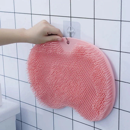 Exfoliating Shower Bath Mat – Non-Slip Silicone Massage & Foot Scrubber