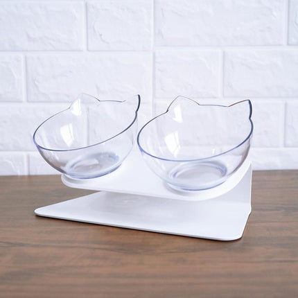 Elevated Cat Double Bowl Food Bowl for Pets