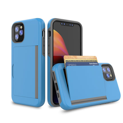 Candy Color Phone Case with Card Holder – Slim Protective Cover