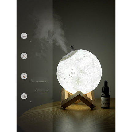 Lunar Humidifier Night Light – Aromatherapy & Bedside Spray