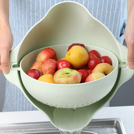 Plastic Rice Washing Bowl – Multifunction Kitchen Sieve & Basket