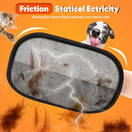 2025 Pet Hair Remover Gloves – Reusable Electrostatic Mitt for Cats & Dogs