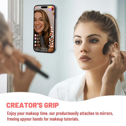 Silicone Magnetic Suction Cup Phone Mount, Phone Accessories Hands-Free Strong Grip Holder for Selfies and Videos Silicon Phone 