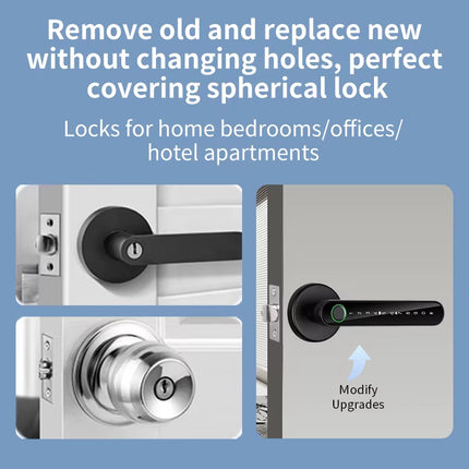 KERUI Smart Fingerprint Door Lock – Tuya App, Password & Key Access