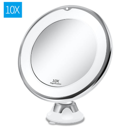 360° Swivel LED Makeup Mirror – 10X Magnifying Lighted Vanity Mirror