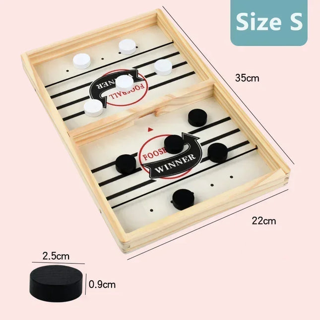 Foosball & Sling Puck Board Game – Parent-Child Interactive Toy